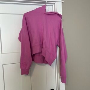 Vibrant Pink Women's Cropped Hoodie